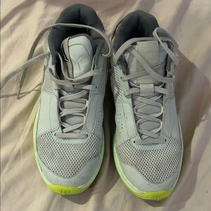 Nike Gray and Green Athletic Shoes